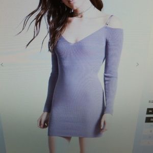 Ribbed sweater dress